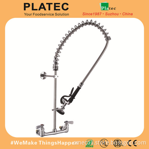 2016 Chrome Commercial Style Pot Filler Kitchen Faucet with Rre Rinse Spray